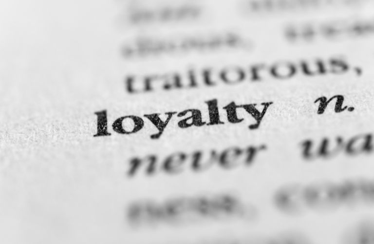 Close Up of Loyalty in a Dictionary