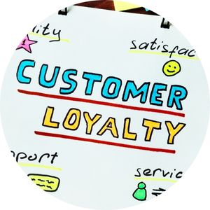 Customer Loyalty and Text Written in Colorful Marker